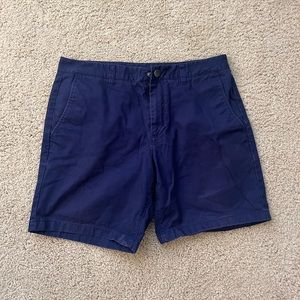 Bonobos Navy Blue Chino Shorts - 33” waist/7” Inseam